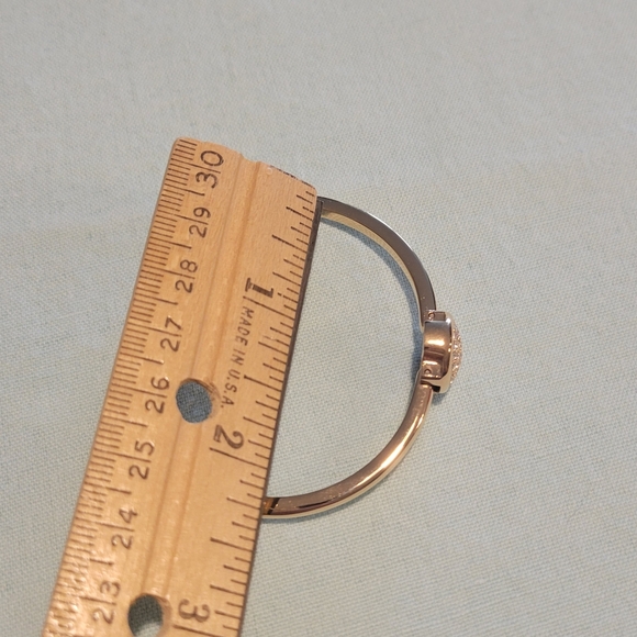 Ann Klein Gold Plated Bracelet with Crystal Accents. - Picture 10 of 10